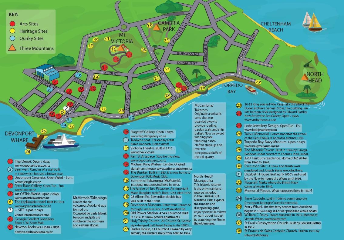 ਨਕਸ਼ਾ ਦੇ Devonport Auckland